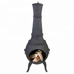 Cast Iron Firepits Wood Heater with Chimney