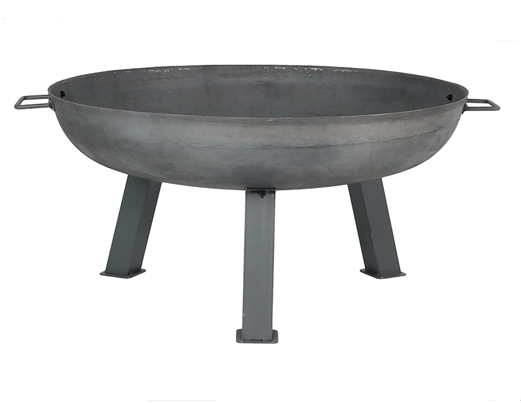 30 Inch Wood Burning Fire Bowl  Backyard Patio Outdoor Charcoal Fire Pit