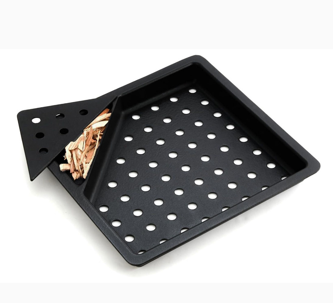 Charcoal Basket Wood Chip Pan Coal Smoke Box Charcoal Tray Grill