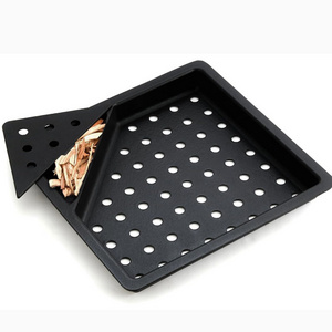 Charcoal Basket Wood Chip Pan Coal Smoke Box Charcoal Tray Grill