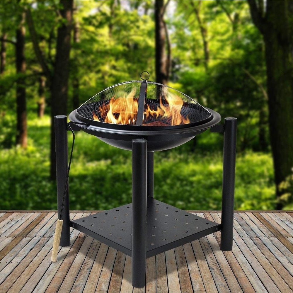 Wooden Burner Outdoor Charcoal Garden Patio Fire Pit