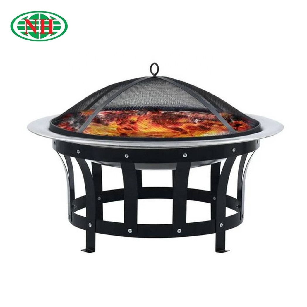 30inch traditional fire bowl garden stainless steel fire pit outdoor