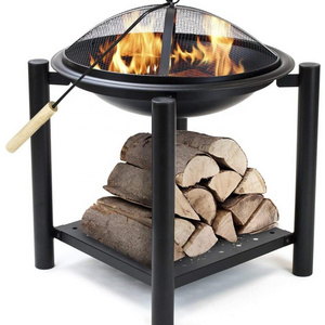 Wooden Burner Outdoor Charcoal Garden Patio Fire Pit