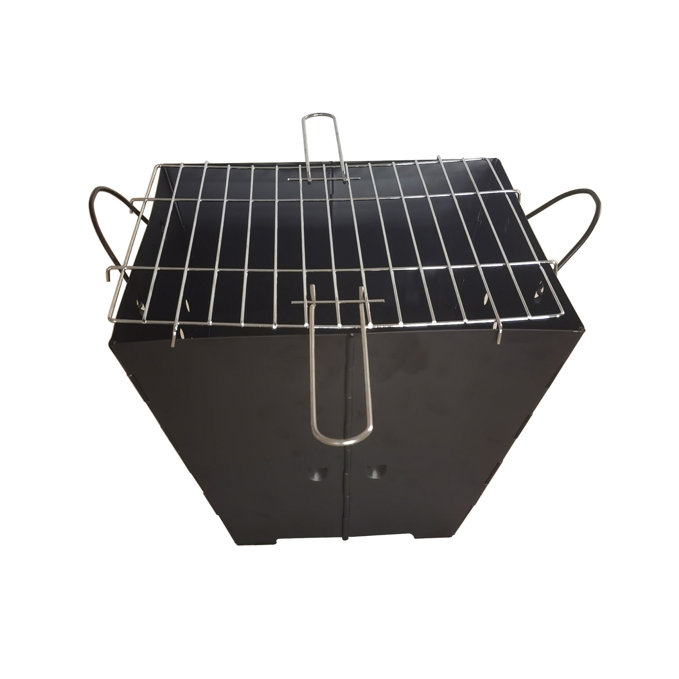 Square Wood Burning Metal Portable Folding Fire Pit