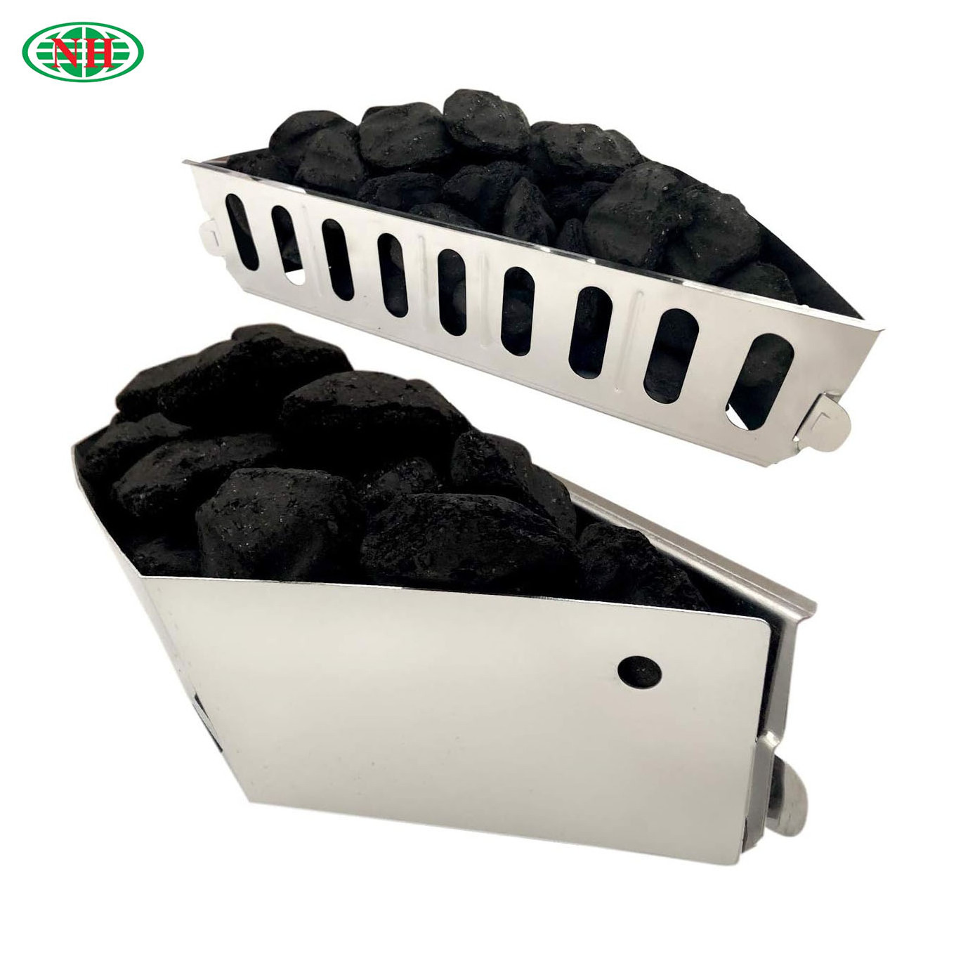 Stainless Steel BBQ  Accessories Grilling Basket Carbon Divider Charcoal Holder