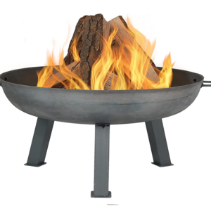 30 Inch Wood Burning Fire Bowl  Backyard Patio Outdoor Charcoal Fire Pit