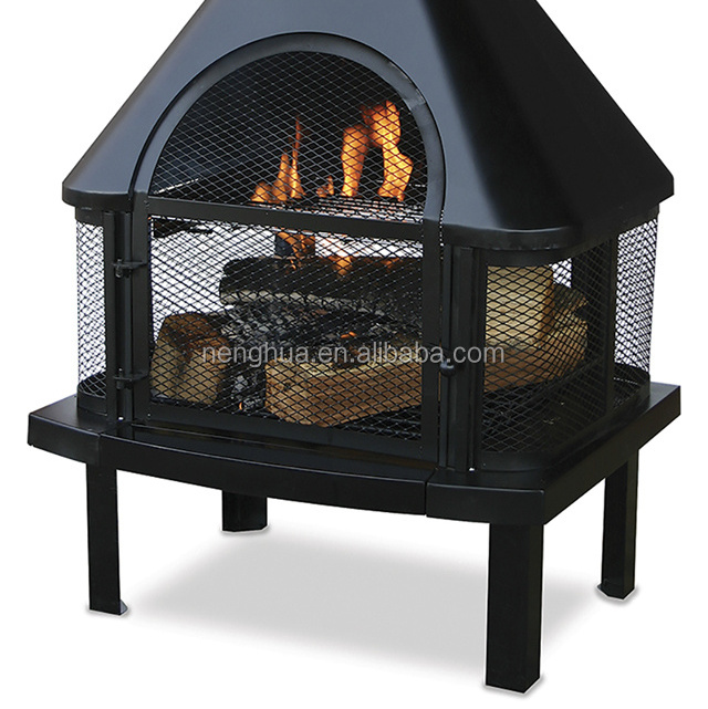 Firehouse With Chimney Outdoor Backyard Fire Pit