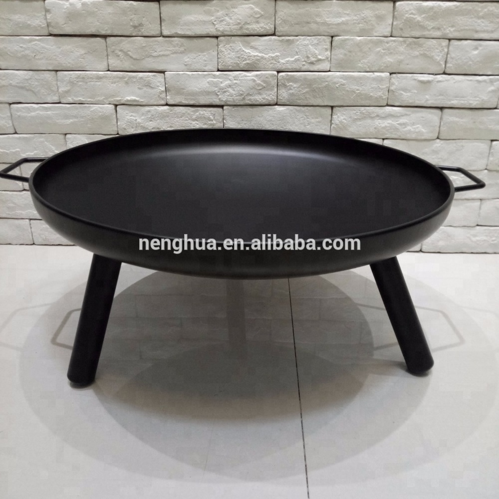 24inch iron wood burning outdoor fire pit bowl