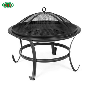 Outdoor Patio Garden Camping Fire Pit with Mesh Screen