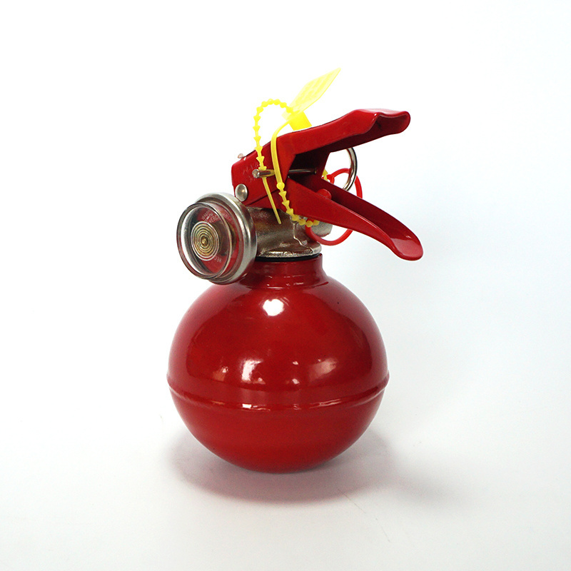 New design grenade shape carbon steel mini home fire extinguisher, 0.3kg abc dry powder car fire extinguisher