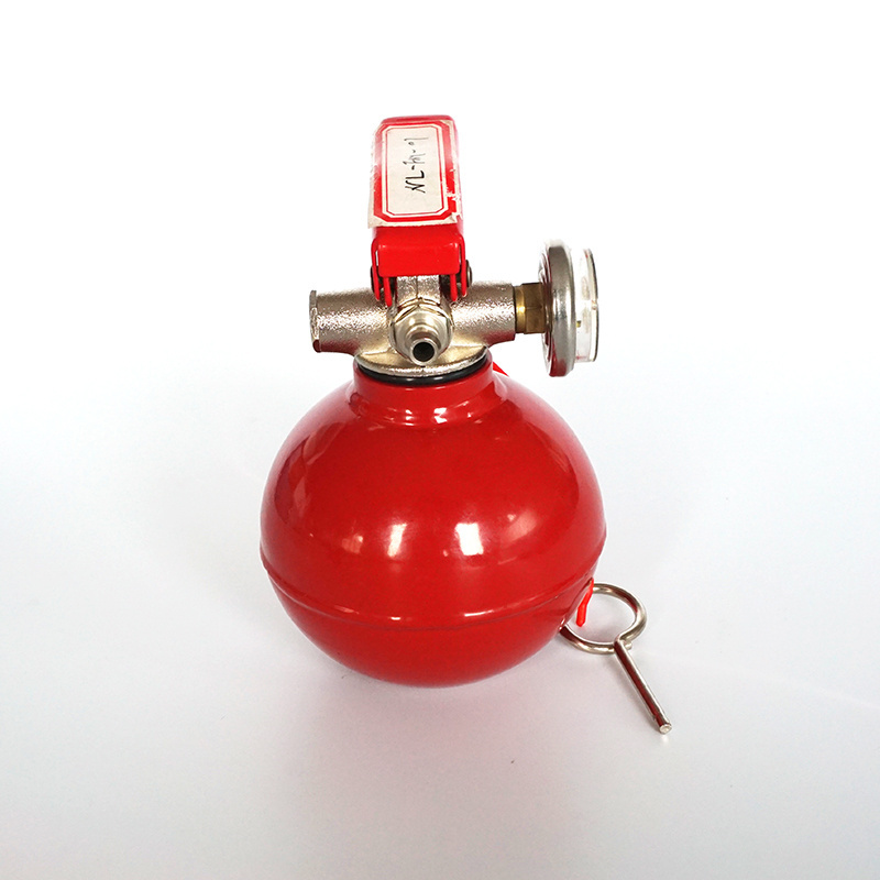 New design grenade shape carbon steel mini home fire extinguisher, 0.3kg abc dry powder car fire extinguisher