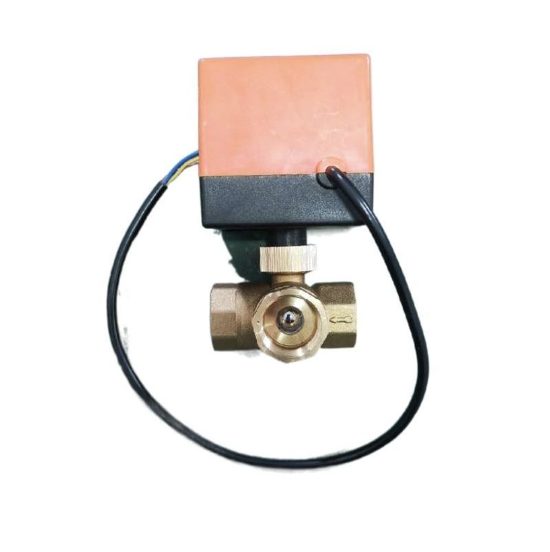 12V DC 24V DC 110V 220V AC+-15% 50-60HZ CR02 electric actuator  Motorized 3 Way Brass Ball Valve 1/2