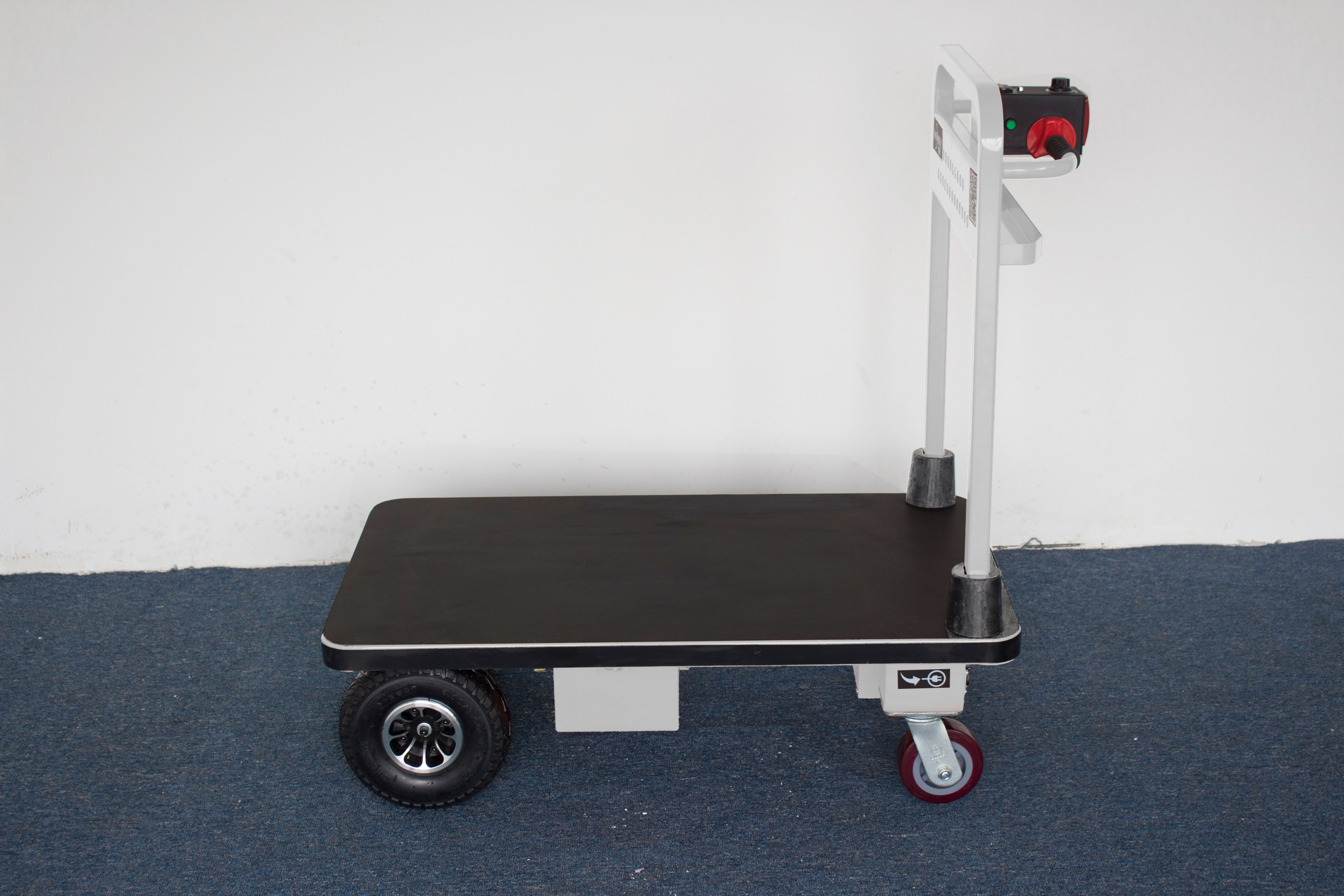 NK102 electric hand cart Electric Four Wheel Trolley warehouse platform hand cart electric flatbed truck battery hand trolley