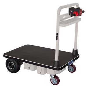 NK102 electric hand cart Electric Four Wheel Trolley warehouse platform hand cart electric flatbed truck battery hand trolley