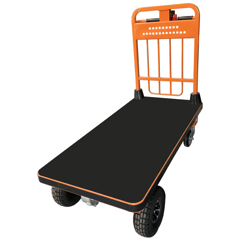 NK-102 Electric Hand Trolley Industrial Four-Wheel Wagon by Manufacturer's Best Price Hot Sale Factory Use Hand Carts Trolleys