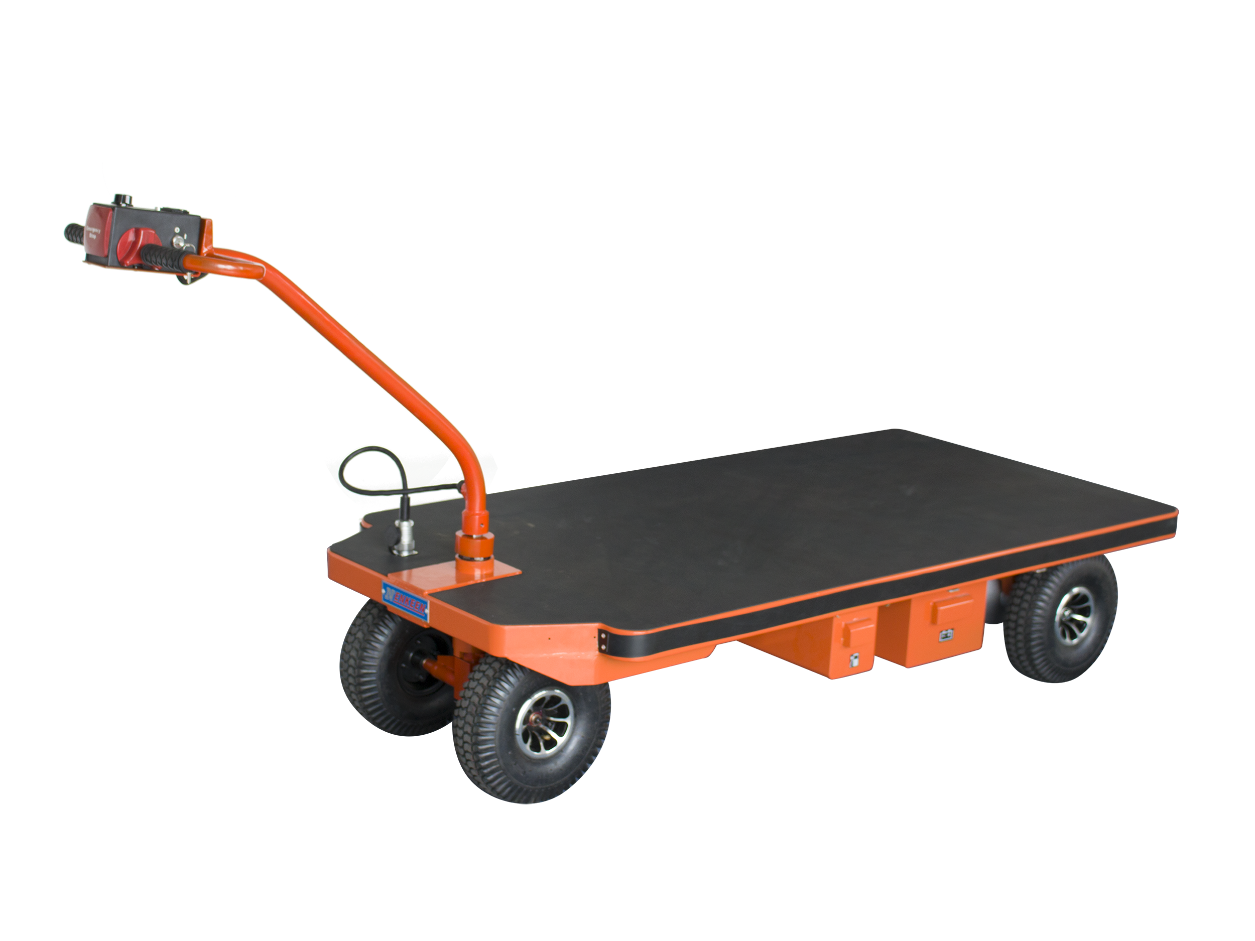 Heavy Duty Electric Power Platform Cart 4-Wheel Hand Trucks & Trolleys 500kg Load Capacity OEM & ODM Supported