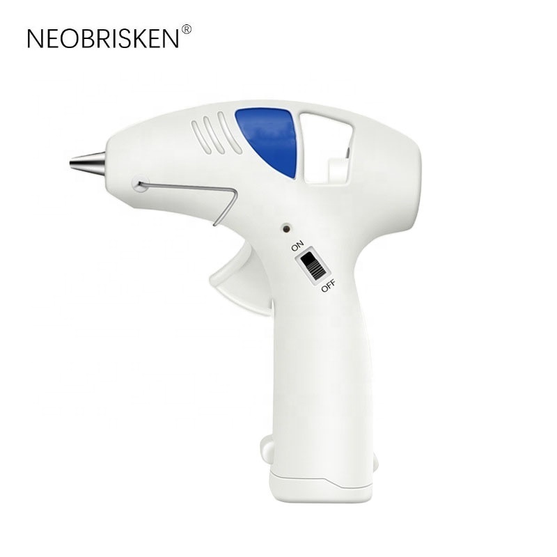 NEOBRISKEN DIY Handmade Cordless Glue Gun 6V Wireless Hot Melt Glue Gun 10W Rechargeable Battery Hot Melt Glue Gun Electric 7mm