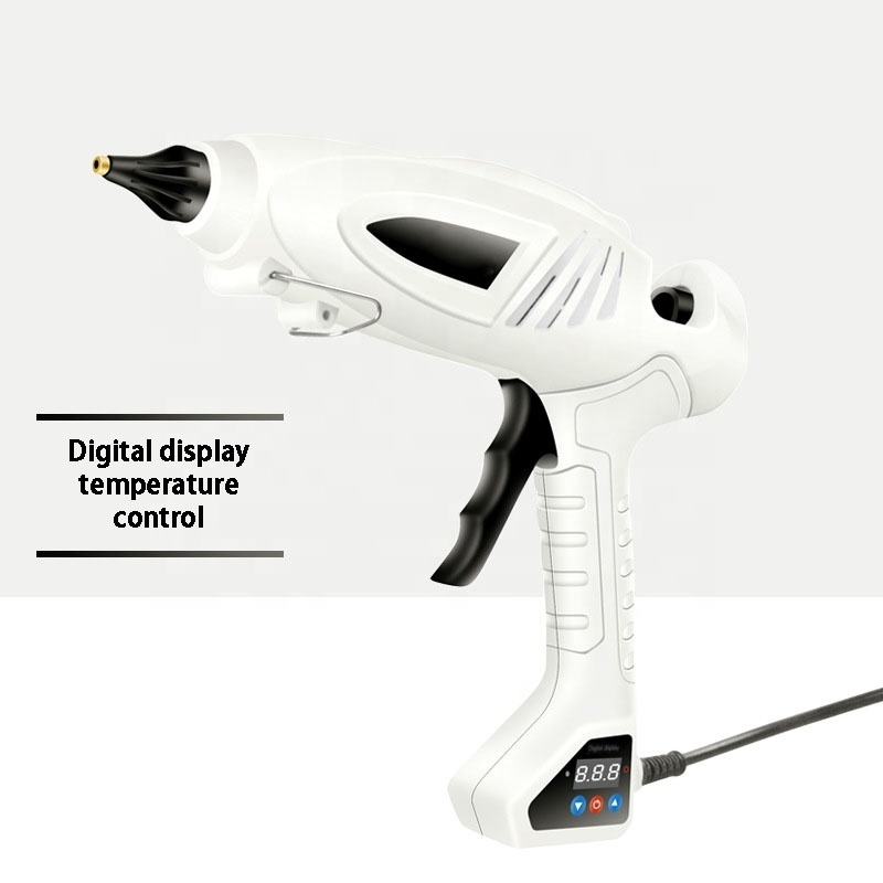 Intelligent digital display glue gun high power temperature control glue gun industrial grade plug-in hot melt glue gun