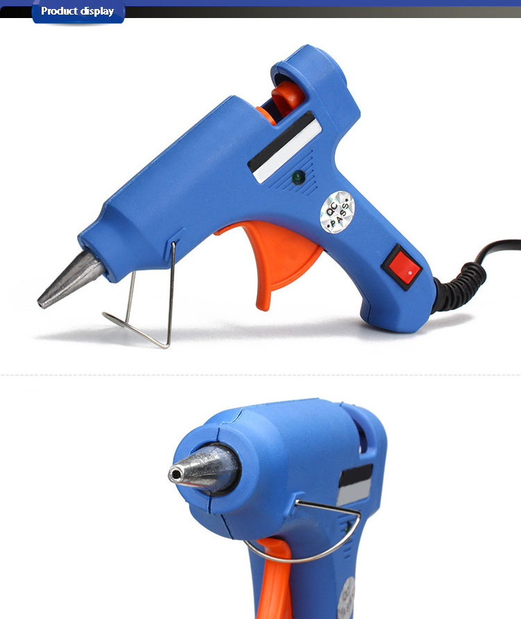 NEOBRISKEN DIY household glue gun lightweight and convenient small power 20W hot glue gun small plug-in hot melt glue gun