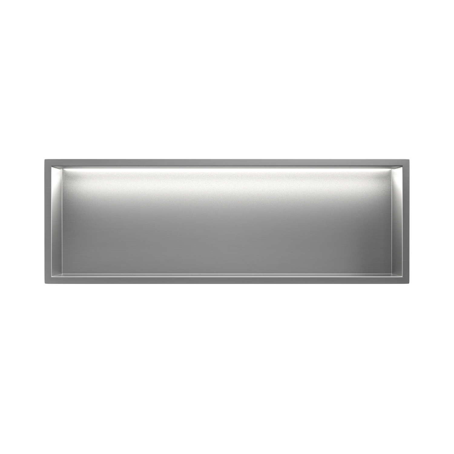 The Most Popular Sliver Long Stainless Steel Shower Wall Niche Recessed with Light for Bathroom