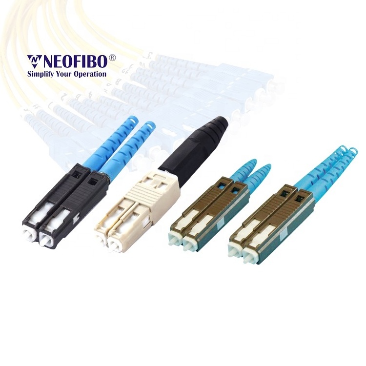 Neofibo MU DX communication duplex patch cord fiber optic connector