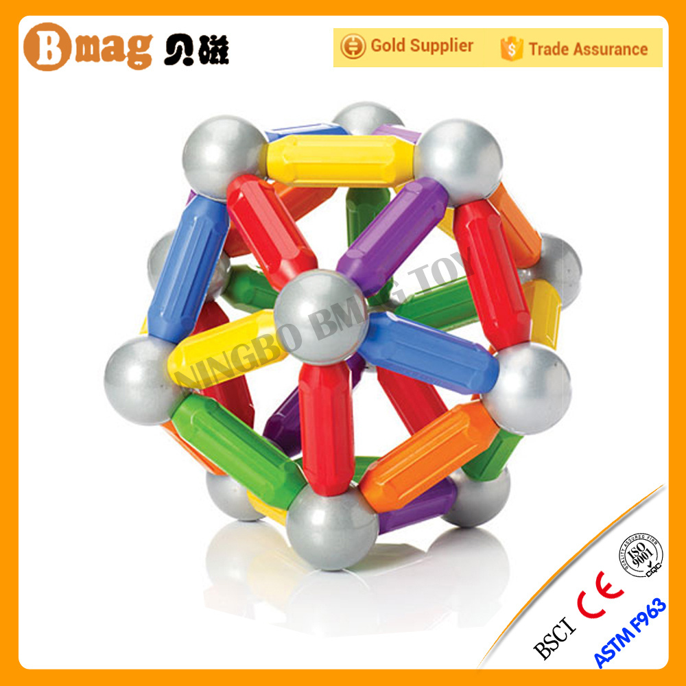 CE certification baby educational magnetic balls and rods set