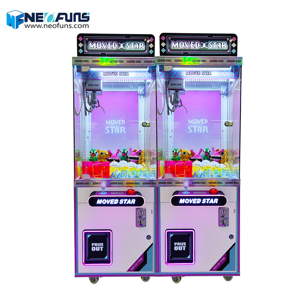 New product ideas 2023 small claw machine 21in Metal coin operated claw game machine bill acceptor toy crane claw machine