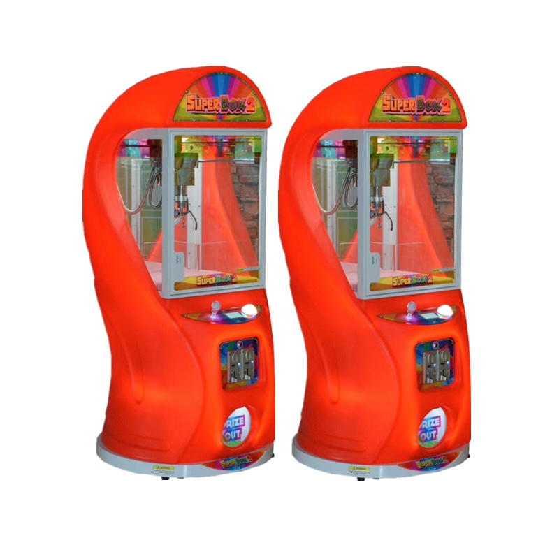 Super Box 2 Green Coin Operated Arcade Game Machine Claw Crane Game Machines Prize Vending Game Machine for Sales