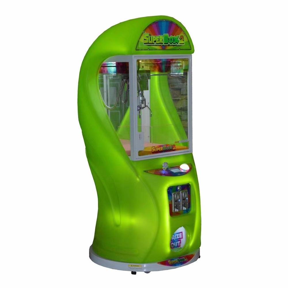 Super Box 2 Yellow Claw Crane Game Machines Coin Operated Arcade Game Machine Prize Vending Game Machine for Sales