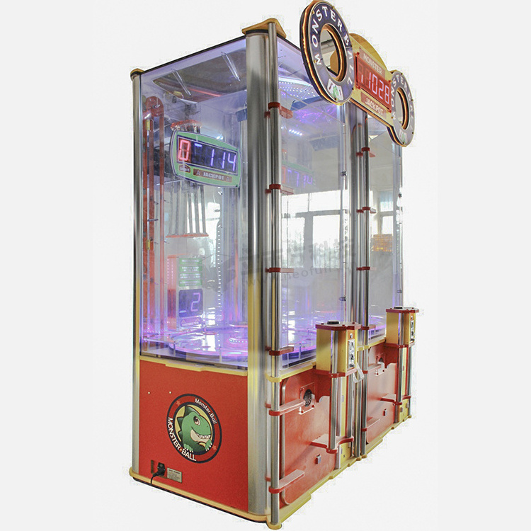 Fun arcade coin operated ticket redemption games monster drop game machine