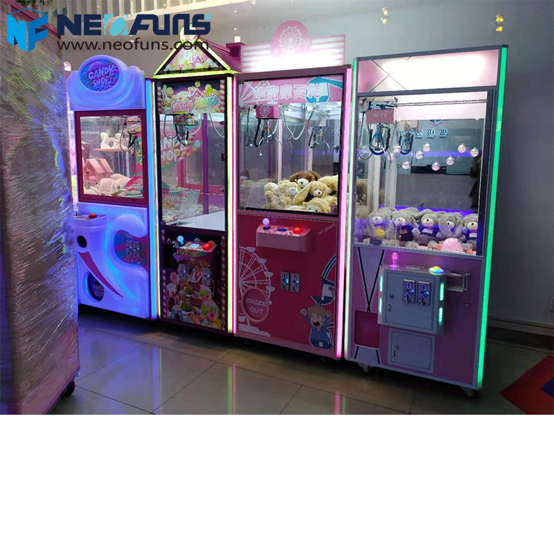 Malaysia Arcade Crane Claw Machine Malaysia Stuffed Claw Machine Pink Neo Catcher Plush Claw Machine for Sale