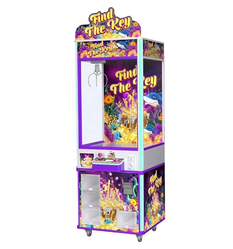 Find the key coin operated games claw crane prize vending machine for sale