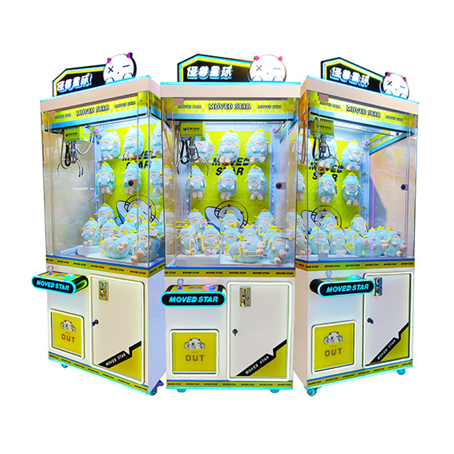 High Quality Arcade Machine Coin Operated Games 31 Inches Moved Star Toy Claw Crane Machine With Bill Acceptor