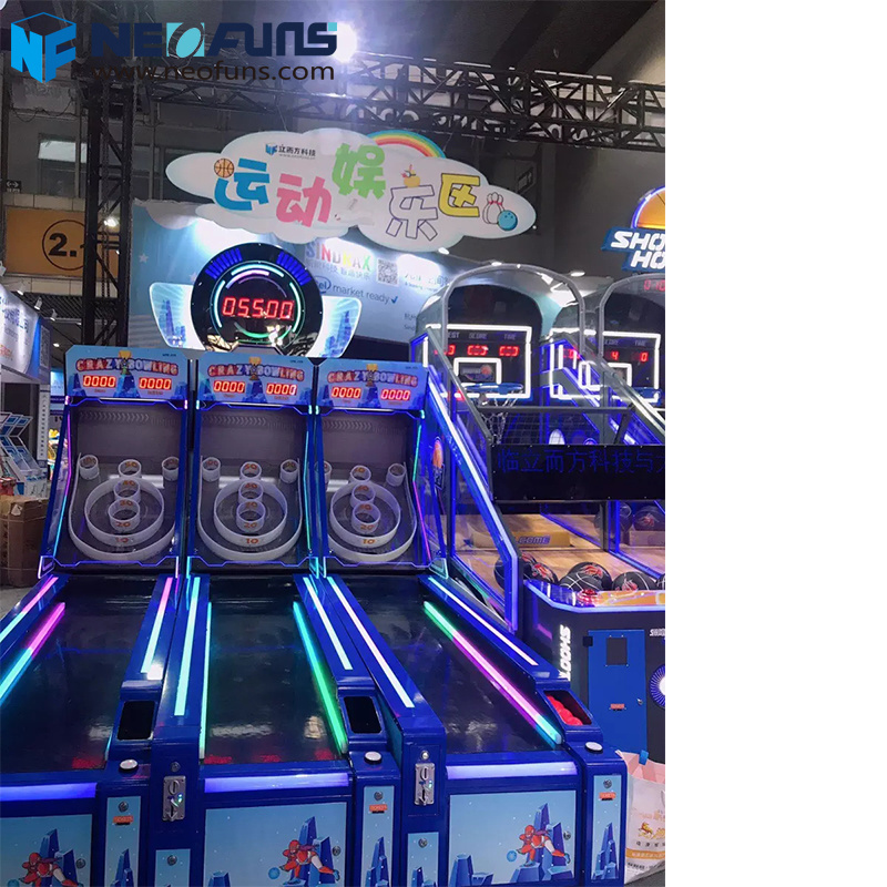 Indoor Amusement Game Machine 3 Players Bowling Machines Bowling Ball Drilling Bowling Machine