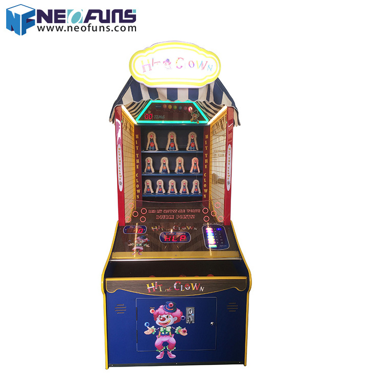 Hot Selling Coin Operated Game Machine Redemption Game Machine Hit The Clown Throwing Ball