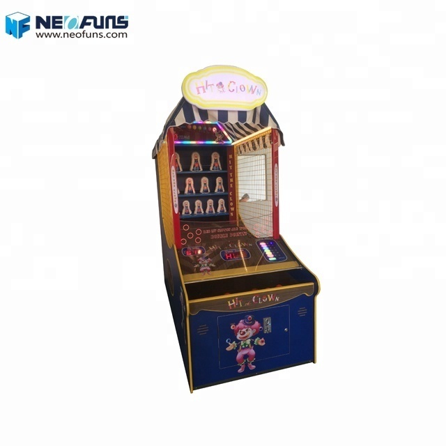 Hot Selling Coin Operated Game Machine Redemption Game Machine Hit The Clown Throwing Ball