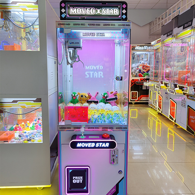 Small Claw Crane Machine Coin Operated Games Plush Toy Vending Machine With Bill Acceptor