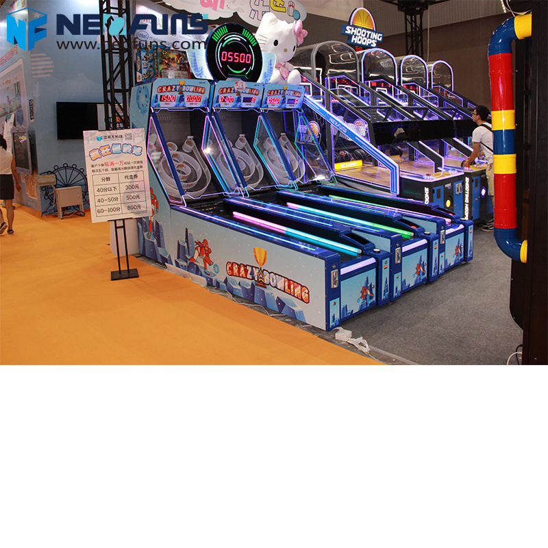 Indoor Amusement Game Machine 3 Players Bowling Machines Bowling Ball Drilling Bowling Machine