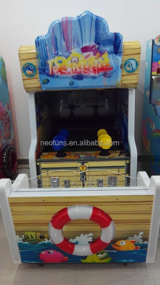 High Quality Hot Sale Coin Operated Protect Submarine Water Shooting Indoor Redemption Arcade Games Machine for kid play