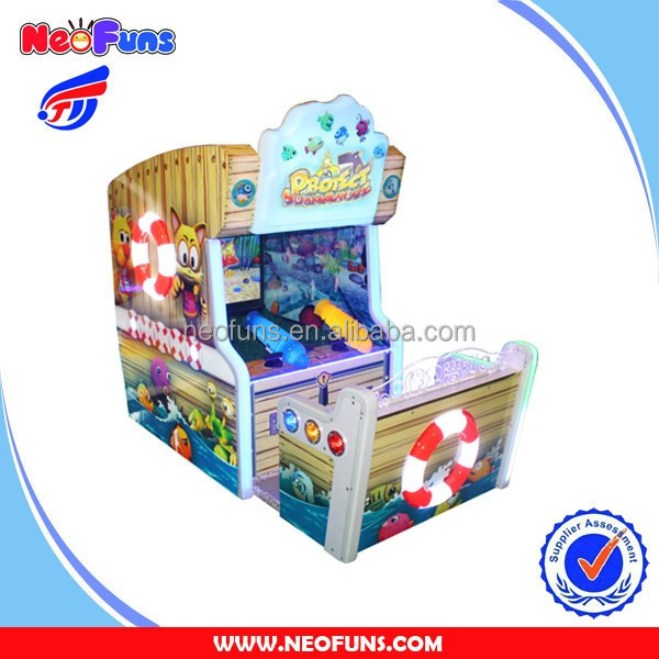 High Quality Hot Sale Coin Operated Protect Submarine Water Shooting Indoor Redemption Arcade Games Machine for kid play