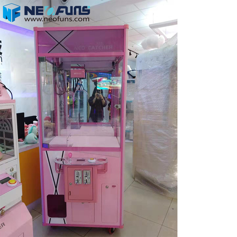 Malaysia Arcade Crane Claw Machine Malaysia Stuffed Claw Machine Pink Neo Catcher Plush Claw Machine for Sale