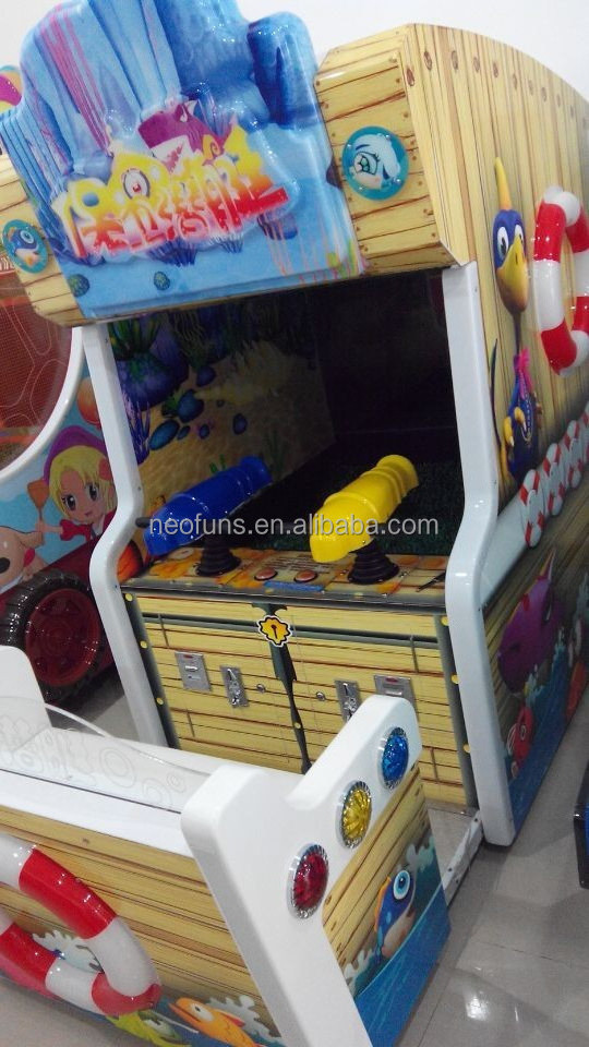 High Quality Hot Sale Coin Operated Protect Submarine Water Shooting Indoor Redemption Arcade Games Machine for kid play