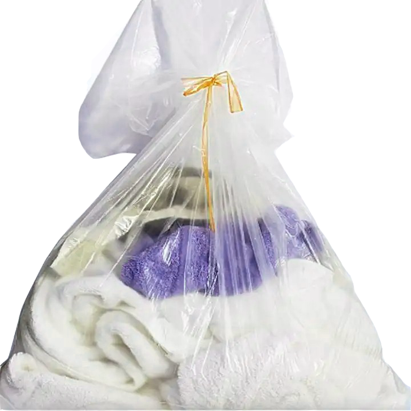 Medical Hospital Use Biodegradable Laundry Bag PVA Material Hot Water Soluble Laundry Bag