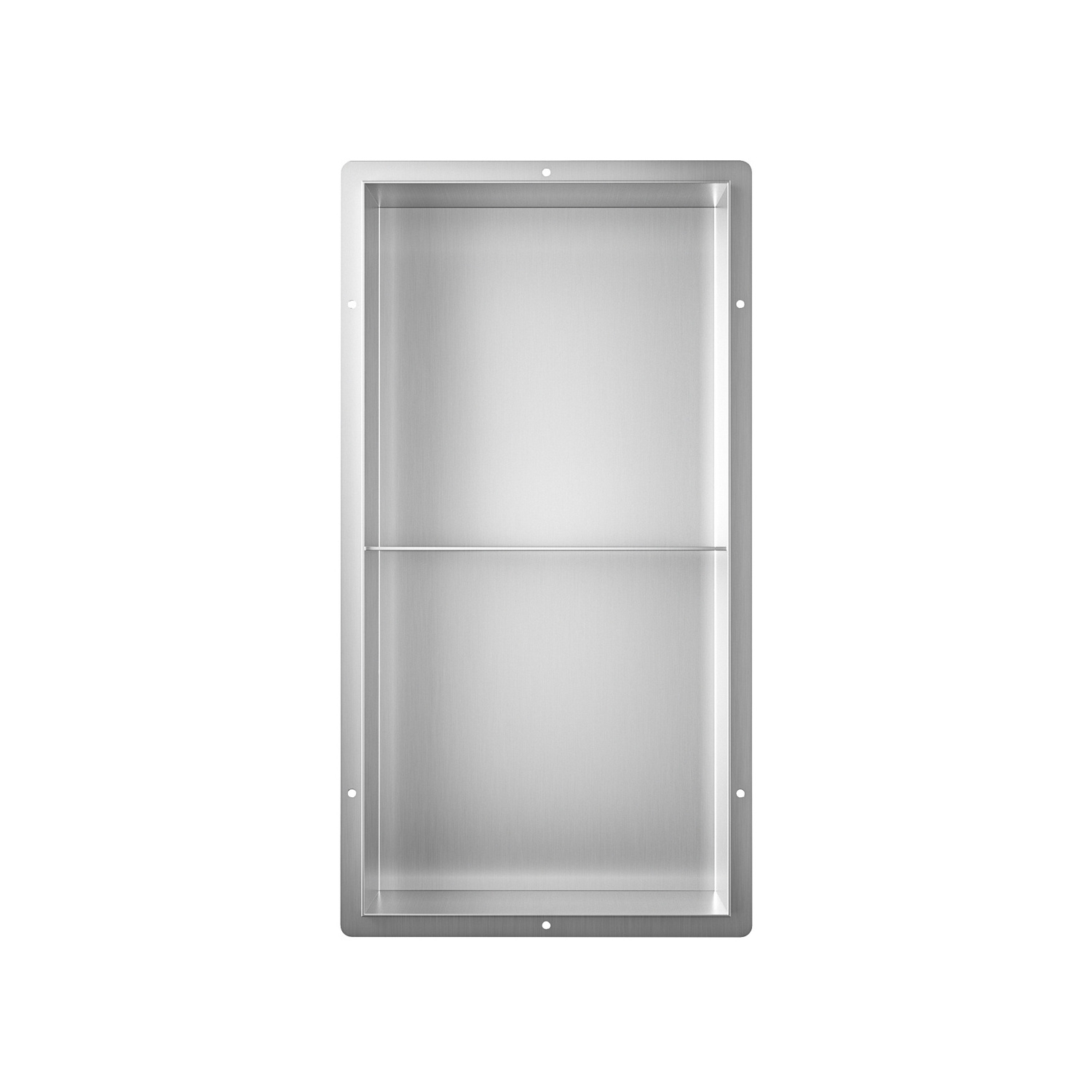 Custom Design Stainless Steel Shower Niche Recessed Double Shelves Bathroom Storage with Low MOQ