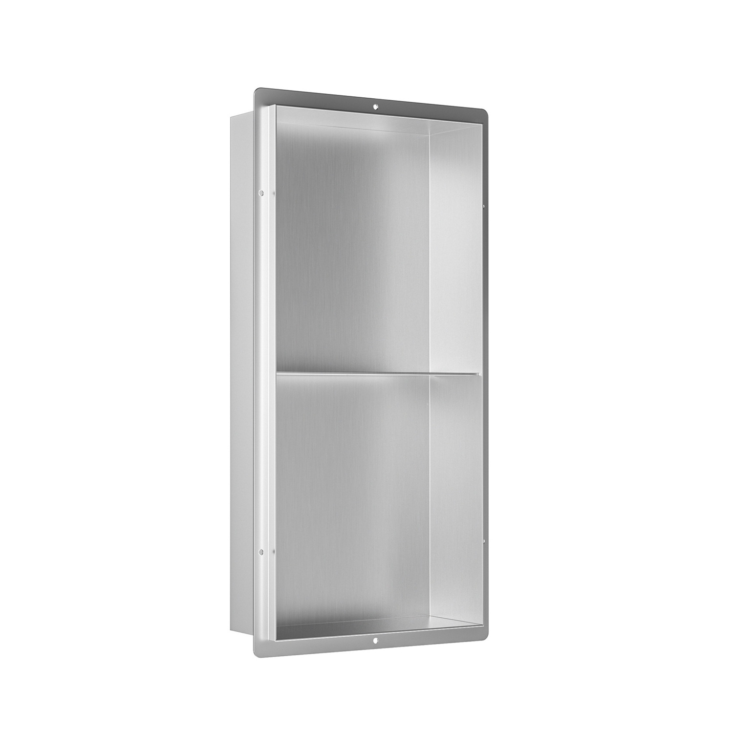 Custom Design Stainless Steel Shower Niche Recessed Double Shelves Bathroom Storage with Low MOQ