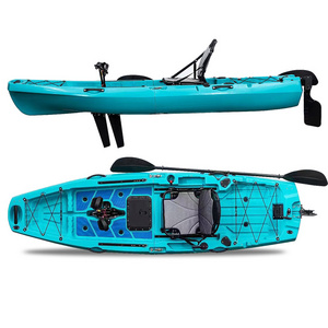 Fishing Kayak Transport and Storage Friendly Two Section Pedal Drive Modular Kayak