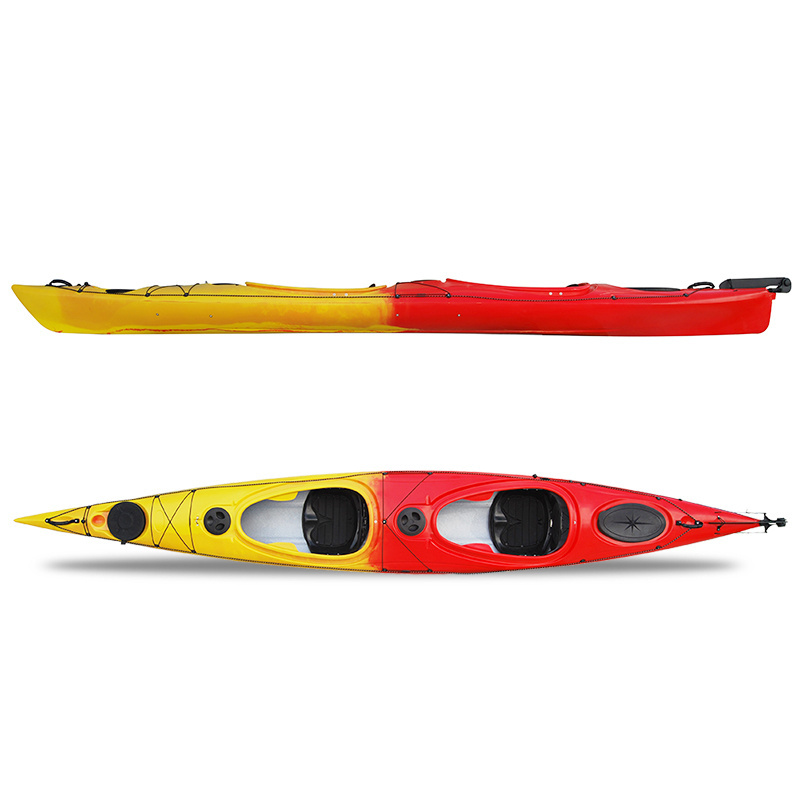 NEOKUDO Canoe Kayak China Three Layer Sandwich Construction Double Sea Kayak 2 Person