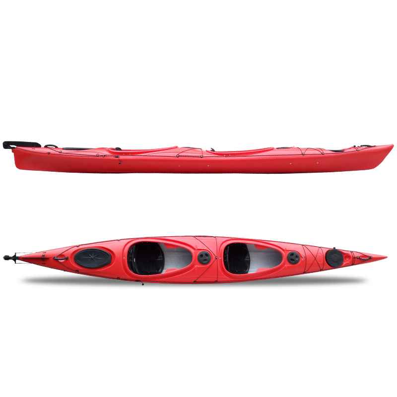 NEOKUDO Canoe Kayak China Three Layer Sandwich Construction Double Sea Kayak 2 Person