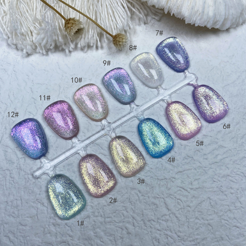 New Style Pearl Shell Thread Nail Polish Shiny Diamond Gel Glitter Glue Painting Nail Art Design gel 2022 popularity product