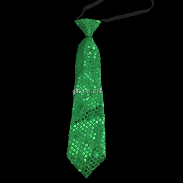 Hot Sale LED Sequin Necktie Lighted Tie for Christmas Party Favor